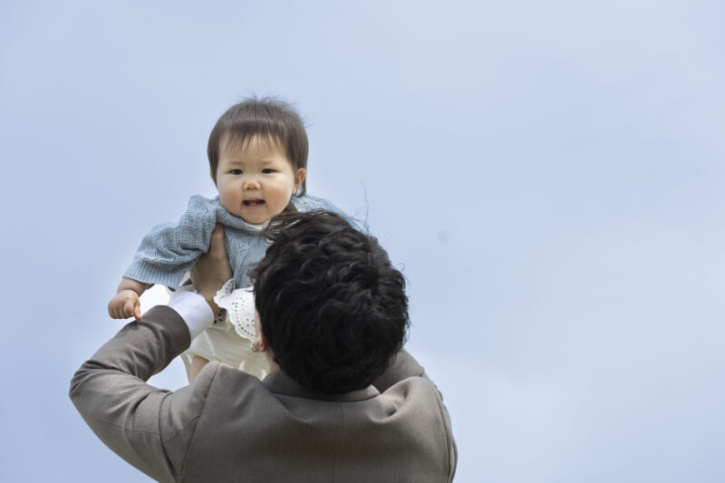 子供、フォトウェディング、新郎