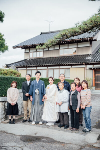 家族ウェディング・富山・新郎新婦