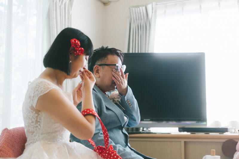 富山県射水市にあるシャトンで行った、ご実家で行う小さな結婚式のお写真。