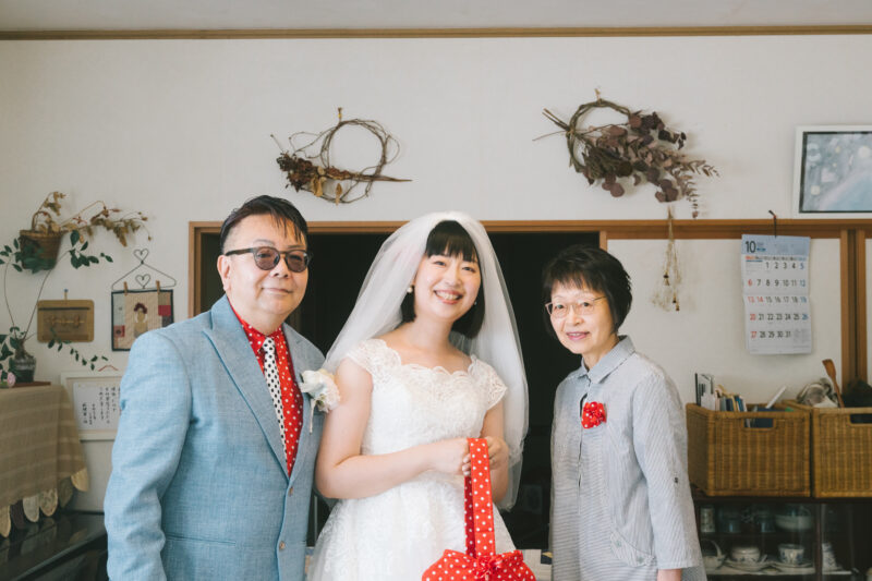 富山県射水市にあるウエディングフォトスタジオシャトンで実際に行った小さな結婚式のお写真