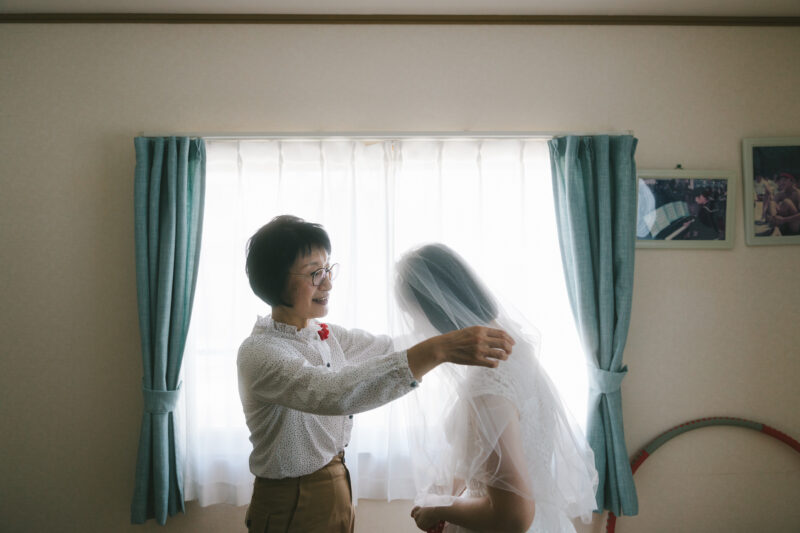 富山県射水市にあるウエディングフォトスタジオシャトンで実際に行った小さな結婚式のお写真