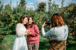富山県射水市にあるウエディングフォトスタジオシャトンで行った姉妹での家族写真を撮影したファミリーフォトウェディング