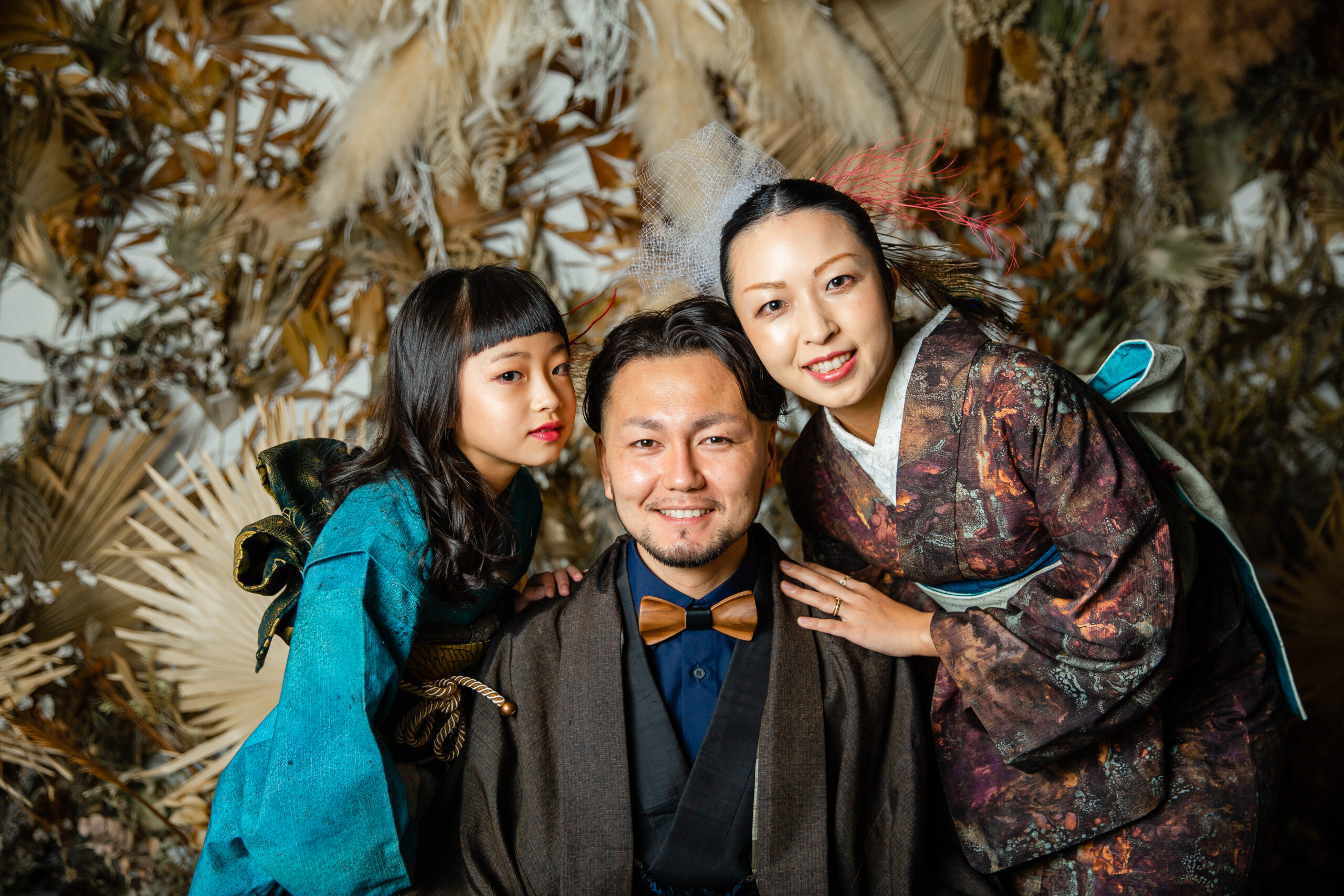 富山県射水市にあるウエディングフォトスタジオシャトンで行ったファミリーフォトウェディング